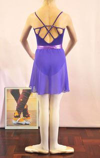 So Danca Leotard matching chiffon skirt